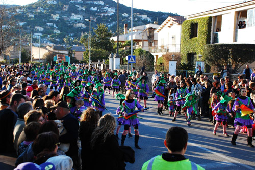 Rua del Carnaval de Calonge 2012, ahir diumenge.
