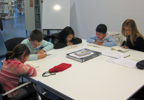 Taller de lectura infantil de la biblioteca municipal.