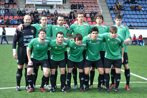Onze inicial del Palamós CF, ahir a Figueres.