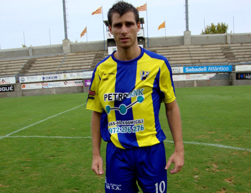 El jugador del Palamós CF, Jaume Duran.