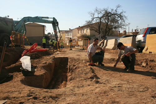 Troballa arqueològica al barri de Mas Guàrdies.