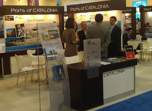 Estand de Ports de la Generalitat a la fira Seatrade de Miami.