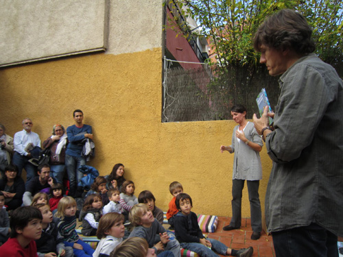 Jordi Losantos, en una presentació de 'Tots els colors del camaleó'.