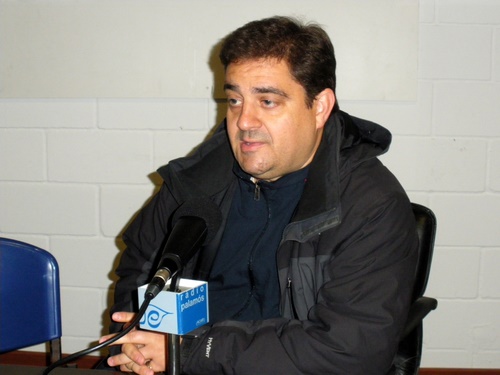 El camp del Cerdanyola, escenari del partit que el Palamós CF jugarà aquest diumenge.