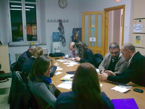 Reunió amb l'AMPA de La Salle, en el marc del procés participatiu de l'ordenança de residus.