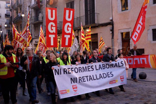 Els dos sindicats majoritaris criden a la vaga general el pròxim 29 de març.