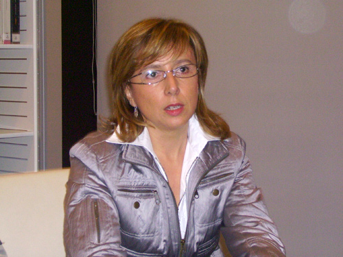 La primera secretària del PSC a Palamós, Teresa Ferrés.