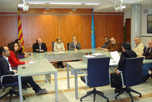 La reunió de l'Assemblea General de la Mancomunitat, aquest migdia.