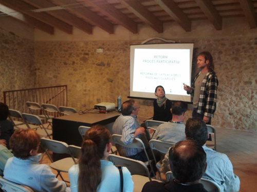Una activitat de participació ciutadana vinculada al Pla de Barris 'Palamós millora'.