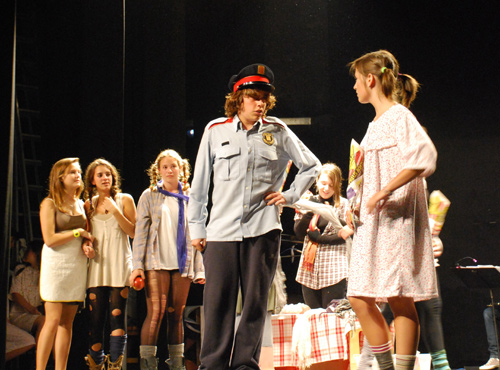 Imatge d'arxiu d'una representació de la Mostra de Teatre Juvenil.
