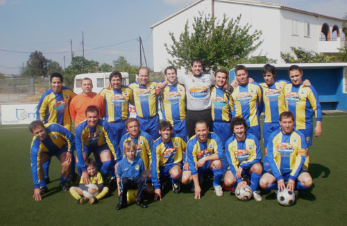 L'equip dels Veterans del Palamós CF.