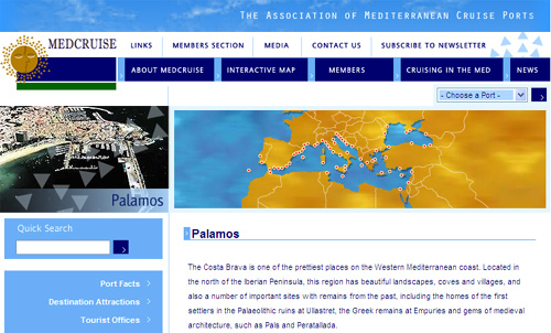 Lloc web oficial de Medcruise.