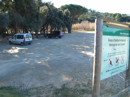 L'aparcament de Castell.