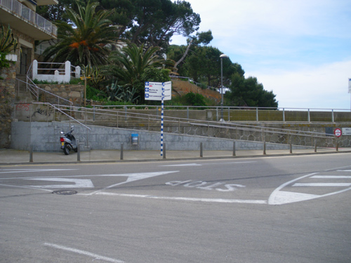 Un dels espais on s'han col·locat parades en dies de creuer.
