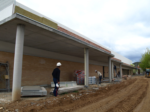 Les obres del Vila-romà, en una imatge del mes passat.