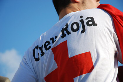 Els voluntaris de Creu Roja es citen a Palamós.