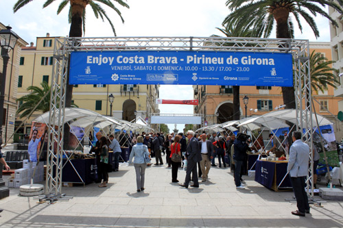 Activitat del Patronat de Turisme a l'Alguer, ahir.