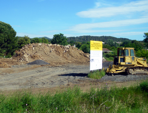 El solar on es farà la piscina mancomunada.