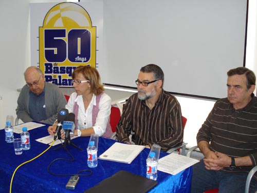Acte de presentació dels '50 anys de bàsquet a Palamós'.
