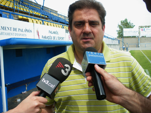 Eduardo Vílchez, entrenador del Palamós CF.