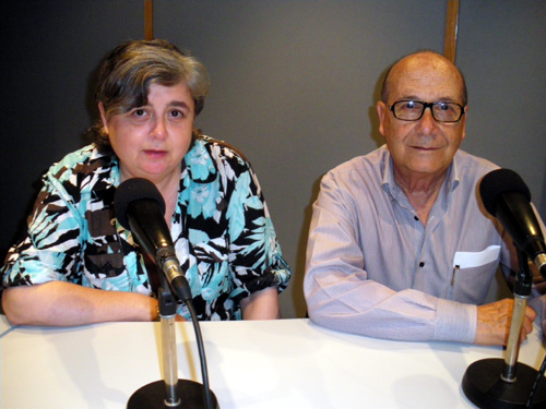 Fani Fuertes i Albert Castejón, de Cáritas Santa Eugènia.