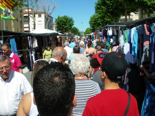 El mercat de Palamós, aquest matí.