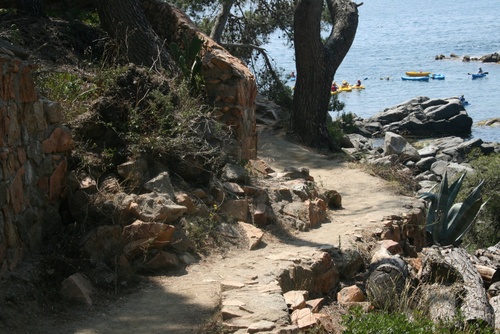 Un aspecte del camí de ronda de la pineda d'en Gori a Castell.
