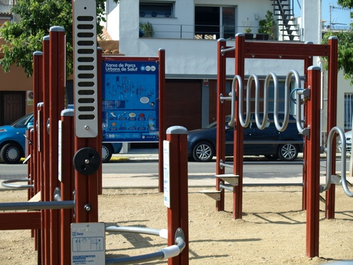 El Parc Urbà de Salut de la plaça Vincke.