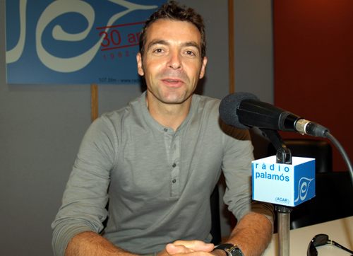 Rafel Casas, avui als estudis de Ràdio Palamós.
