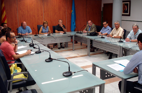 Reunió de l'Assemblea de la Mancomunitat, aquest matí.