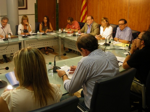 El Ple de l'Ajuntament de Palamós, reunit ahir al vespre.