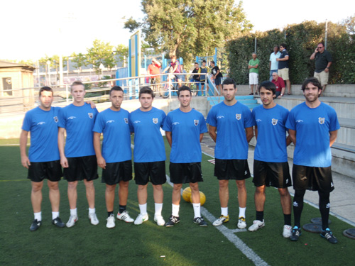 Els fitxatges del Palamós 2012-2013, en l'entrenament de dimecres passat.