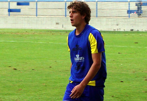 David Cano, una temporada més al Palamós CF.