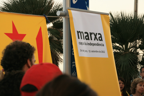 La Marxa Popular per la Independència arriba a Palamós.