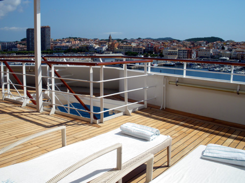 Palamós vist des del creuer Crystal Serenity, la setmana passada.