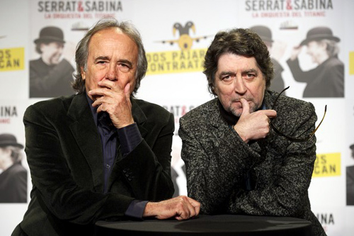 Joaquín Sabina i Joan Manuel Serrat actuen avui al camp del Vilartagues.