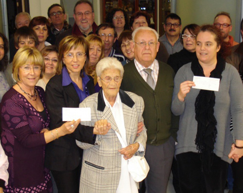 Carme Maristany i Antoni Romero, en un acte de la Fira Nadalenca.