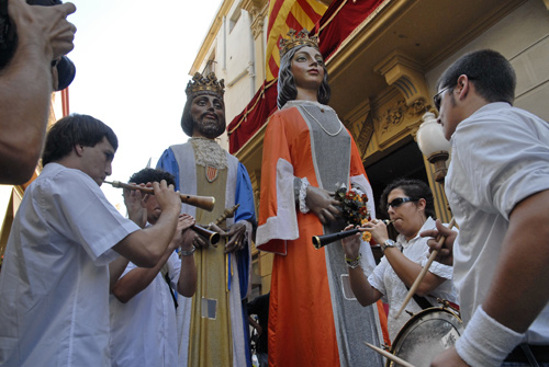 Els gegants de Palamós, protagonistes demà al passeig del Mar.