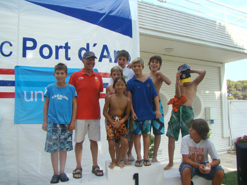 El podi de la Regata Unicef, el passat cap de setmana al CN Port d'Aro.