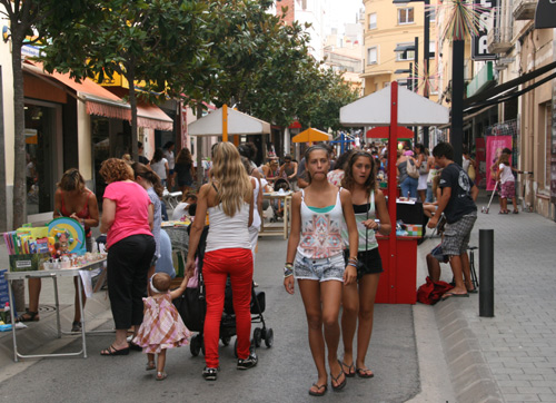 La Fireta infantil al carrer de Cervantes, aquesta tarda.