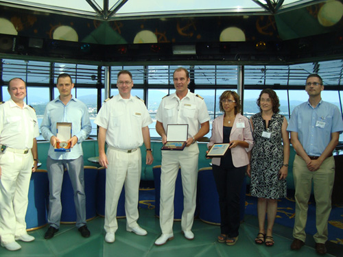 Recepció a bord del Balmoral, aquest passat dissabte.