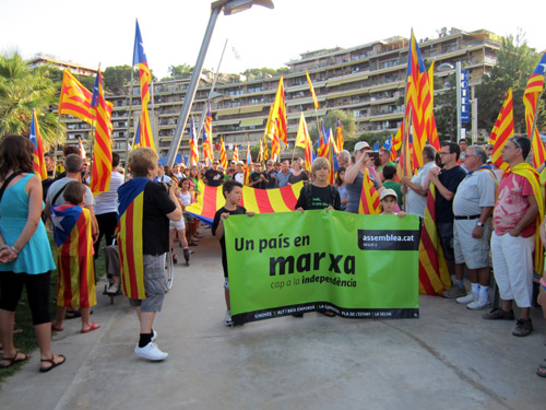 La manifestació 'Mulla't per la independència' es va fer el dia 7 d'agost.