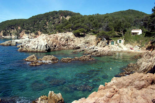 Cala Canyers, un dels indrets de l'EIN Castell-Cap Roig.