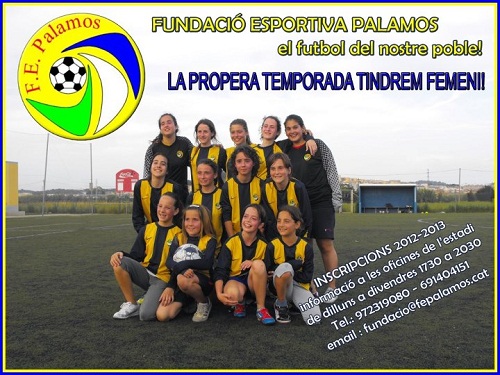 Cartell promocional del futbol femení de la Fundació.