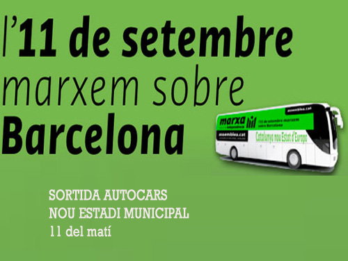 L'ANC ja té confirmats tres autocars per anar a la manifestació de l'11S.