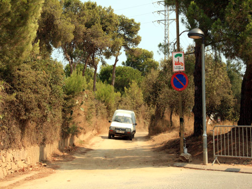 L'accés aS'Alguer, ja obert al trànsit motoritzat.