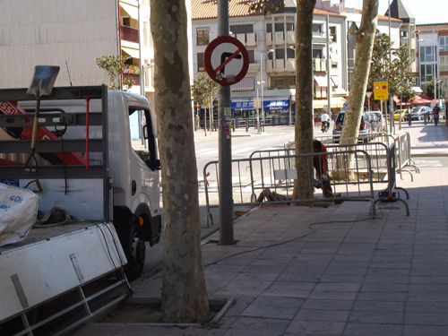 Les obres en la via pública solen provocar reclamacions de responsabilitat patrimonial.