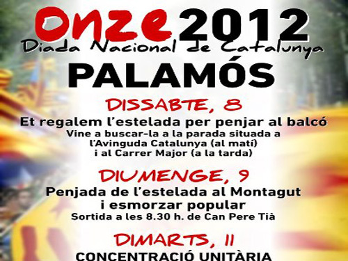 Els actes de la Diada programats per ERC de Palamós i Sant Joan.