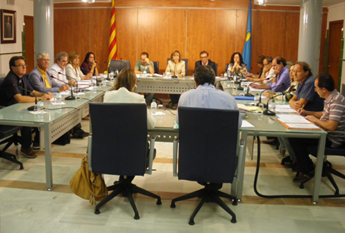 Imatge del Ple Muncipal celebrat ahir.