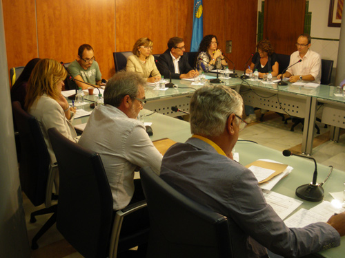 Kelo Martí, en primera instància d'esquenes, va discrepar amb l'alcaldessa en diverses qüestions.